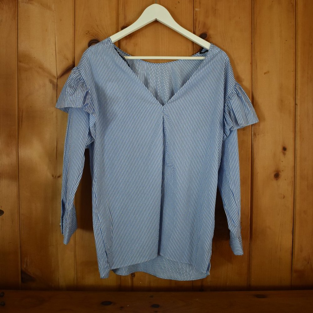 Zara Ruffle Sleeve Blouse - Picture 3 of 5